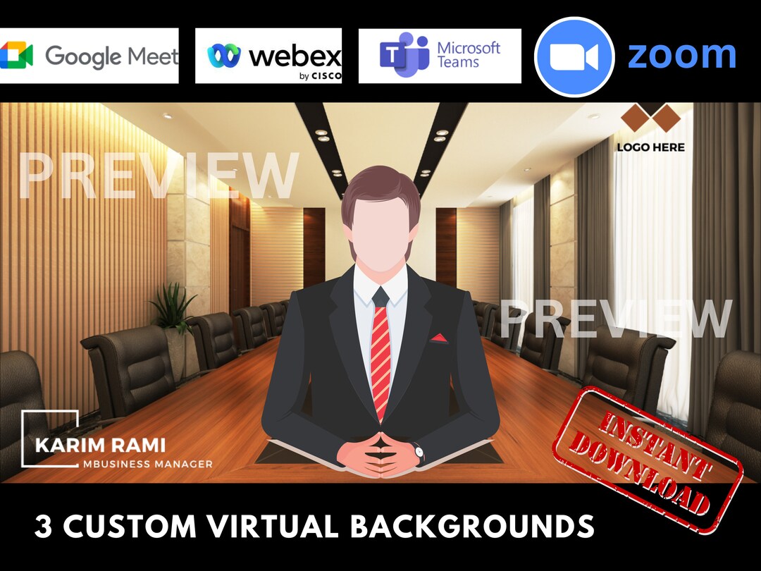 Custom Virtual Background Custom Zoom Background Custom Etsy