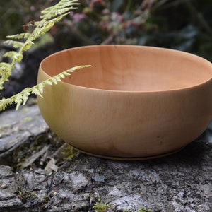 Handcrafted Cherry wood bowl 16.5cm x 7.6cm