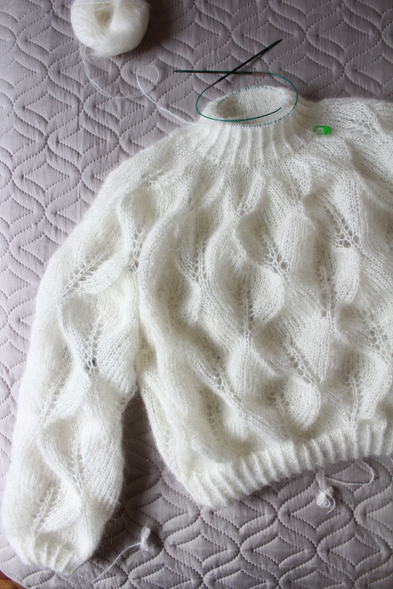 October Day Sweater Knitting pattern English image 8