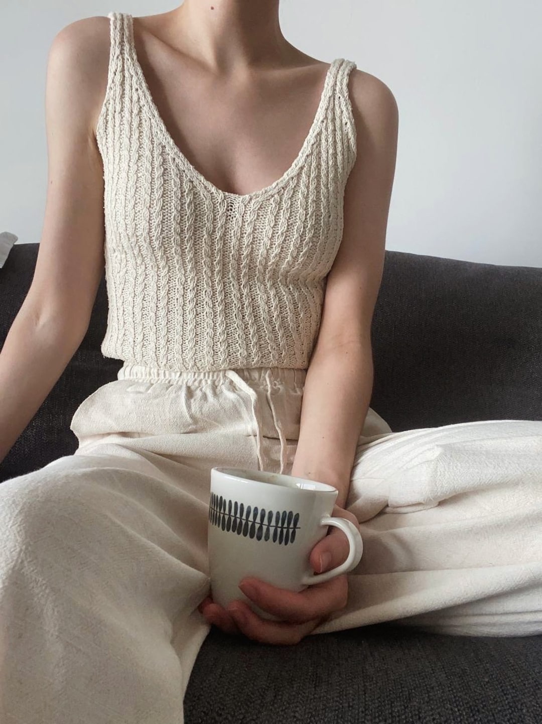 The Lost Cami Knitting Pattern Summer Knit Camisole Top