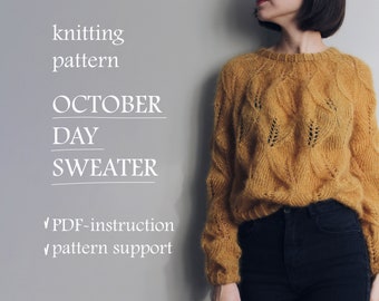 October Day Sweater | Knitting pattern (English)