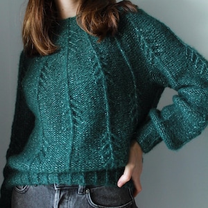 フォレストバイブスセーターの編み図（英語）