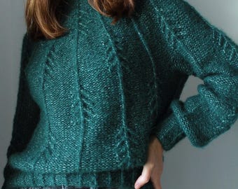 Forest Vibes Sweater Knitting Pattern in English