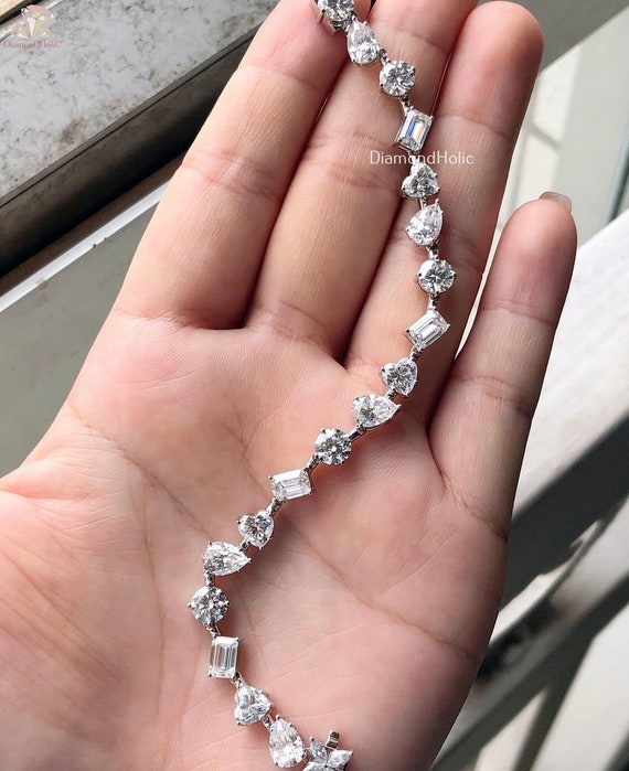 3.19 TCW Round Moissanite Diamond Bracelet | Bhumi Gems
