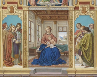The Virgin Mary in a parlour