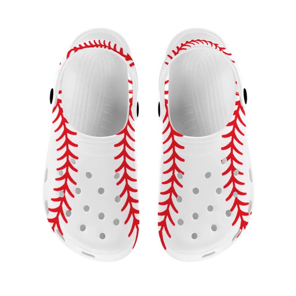 Baseball Clog Unisex Shoes Rubber Casual Sandals Recommend 1 Size Bigger