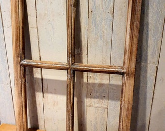 Deko Holzfenster 40x60cm "Landhaus braun" Fensterrahmen Wanddeko Eiche Royal Sonoma
