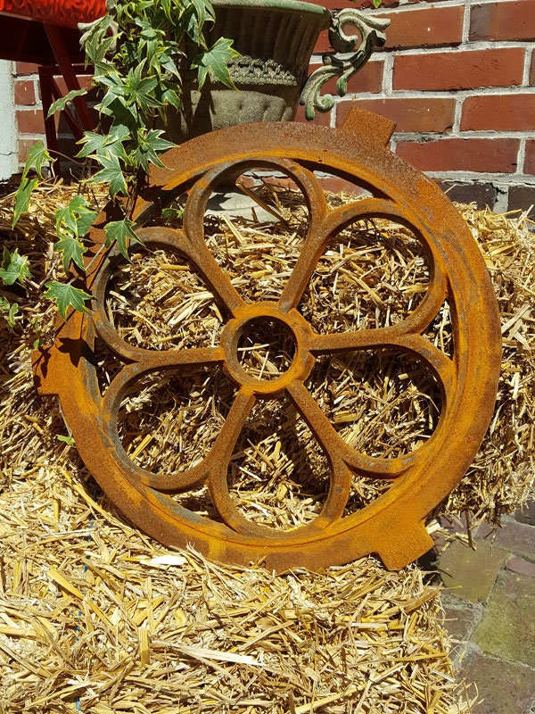 Fenêtre Ornementale Style Grange Antique - Fonte/rouille