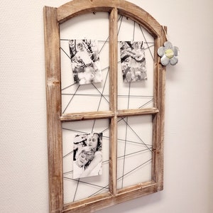 Deko Holzfenster 50x78cm wie Eiche Sonoma Landhaus Sprossenfenster Fensterrahmen Wanddeko image 6