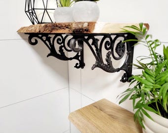1 piece Vintage shelf bracket 18 x 27 cm Cast iron shelf angle corner bracket shelf holder antique shelf support console corner console wall bracket shelf