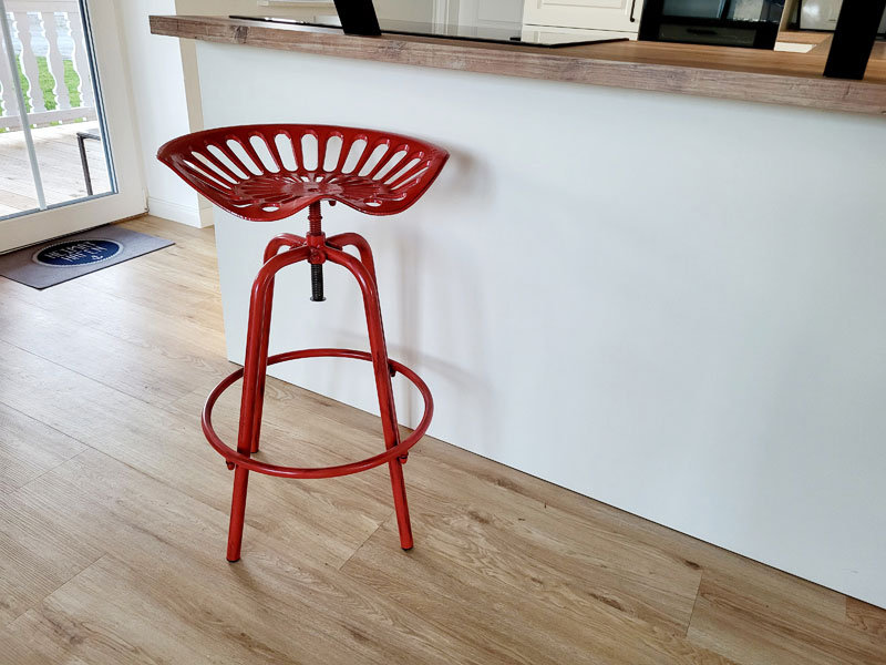 Tractor, Tabouret De Bar Chaise Tracteur Rouge, Hauteur Réglable 66-76 cm, Cave, Bar, Comptoir