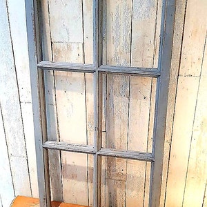 Decorative wooden window 43 x 85 cm &quot;Old grey&quot; wall decoration window frame picture frame decoration window photos etc.
