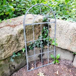 Decorative window trellis made of metal &quot;Antique&quot; 44 x 87 cm trellis cast aluminum rust-proof garden window outside window for the garden