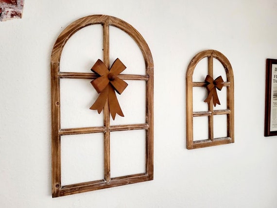 UNUS Ventana decorativa de madera, marco de ventana de diseño vintage,  marco de fotos rectangular, 76 x 32 x 2 cm : : Hogar y cocina