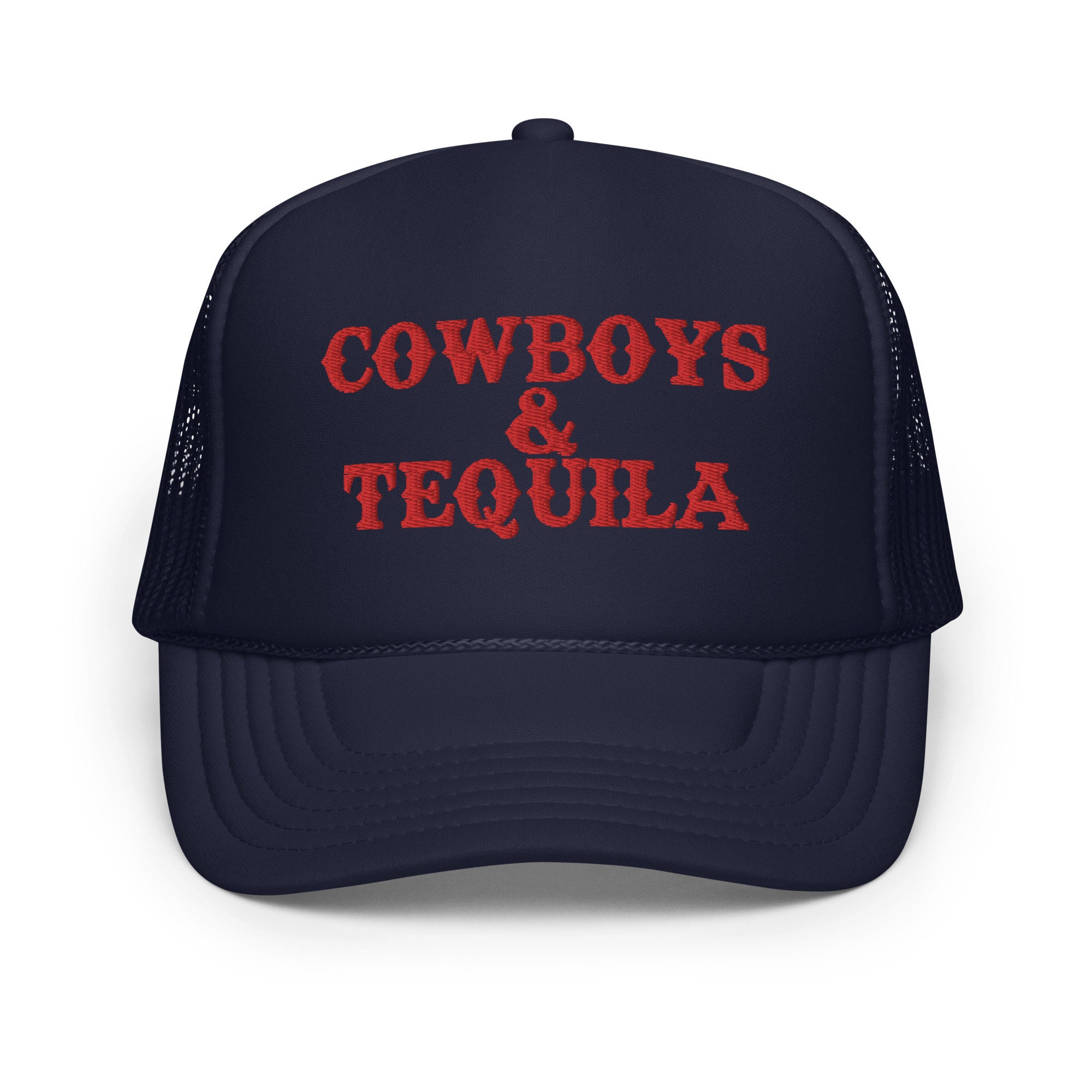 Discover Cowboys & Tequila Trucker Hat, Vintage Budlight Cowboy Hat, Western Trucker Hat, Country music concert