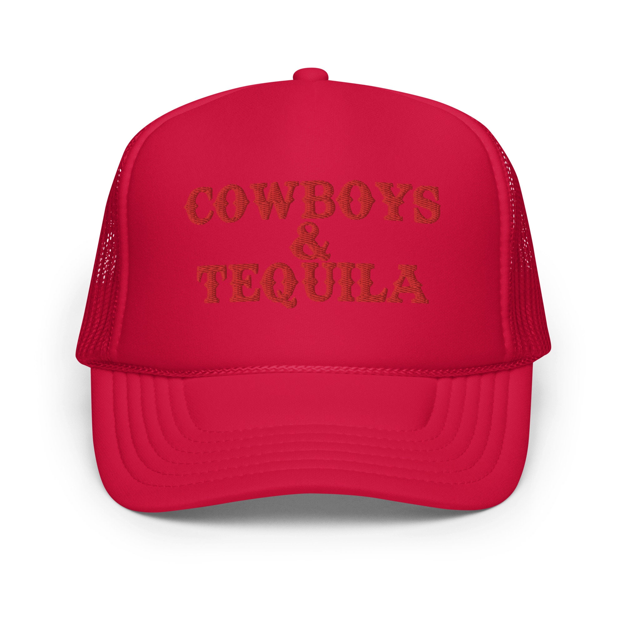 Discover Cowboys & Tequila Trucker Hat, Vintage Budlight Cowboy Hat, Western Trucker Hat, Country music concert