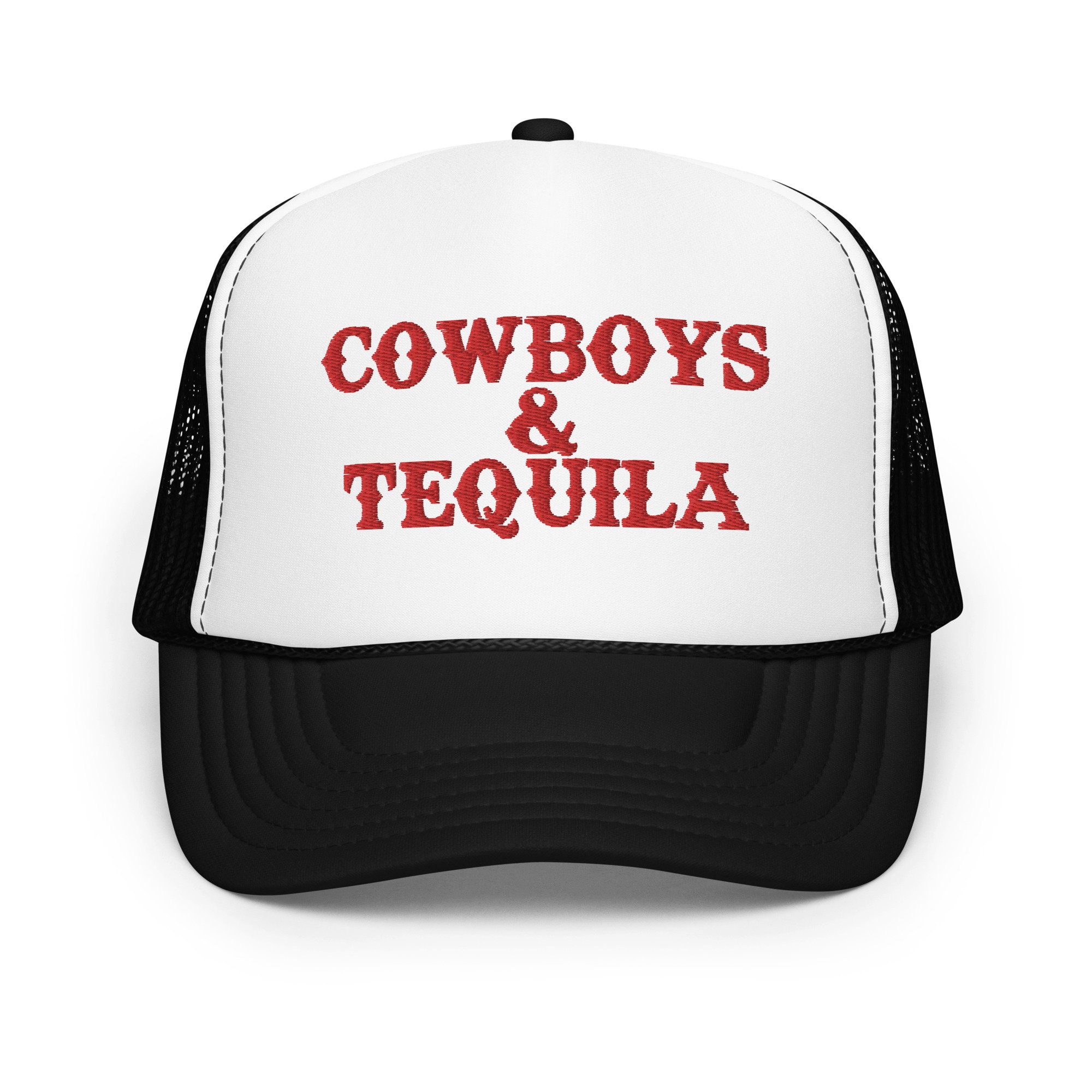 Discover Cowboys & Tequila Trucker Hat, Vintage Budlight Cowboy Hat, Western Trucker Hat, Country music concert