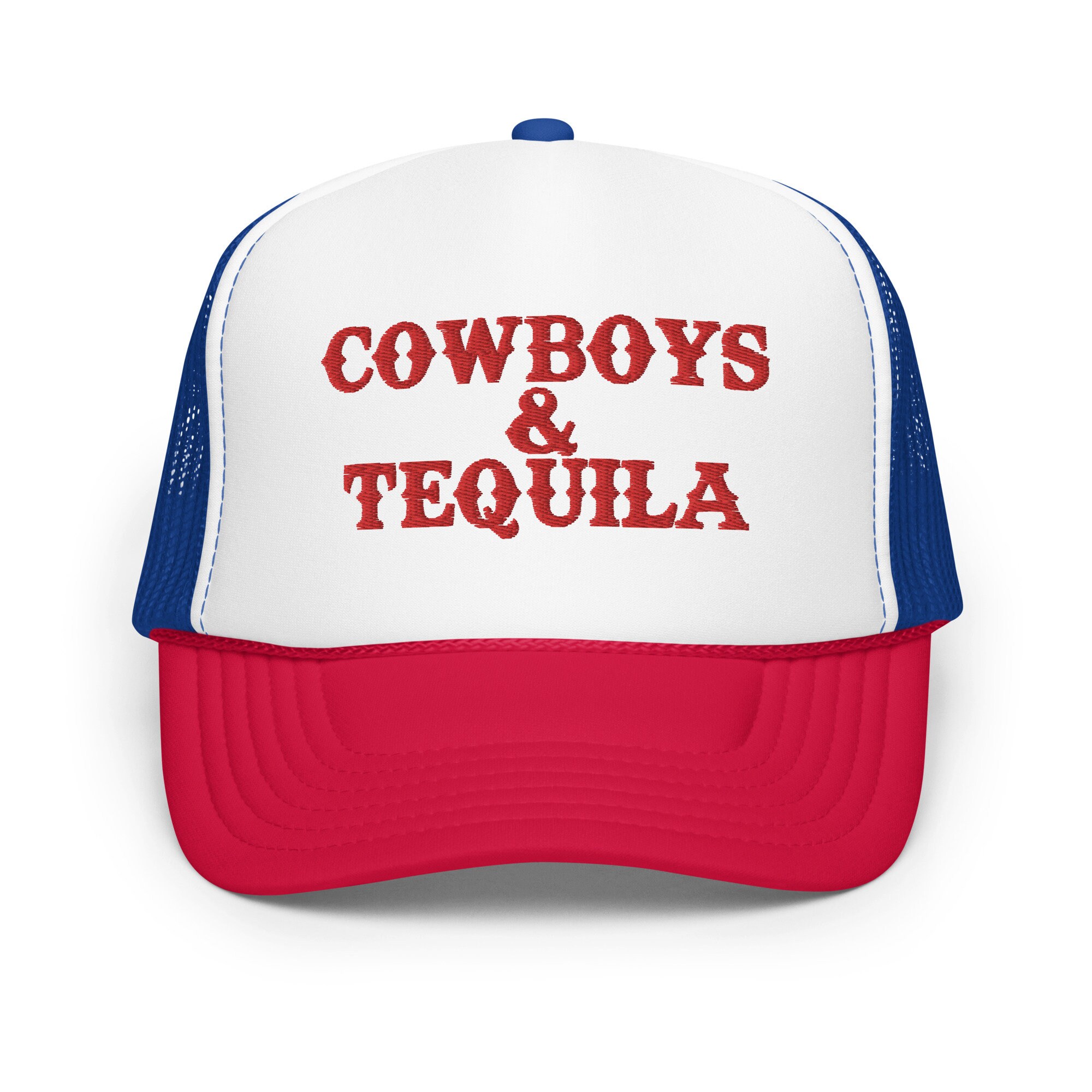 Discover Cowboys & Tequila Trucker Hat, Vintage Budlight Cowboy Hat, Western Trucker Hat, Country music concert
