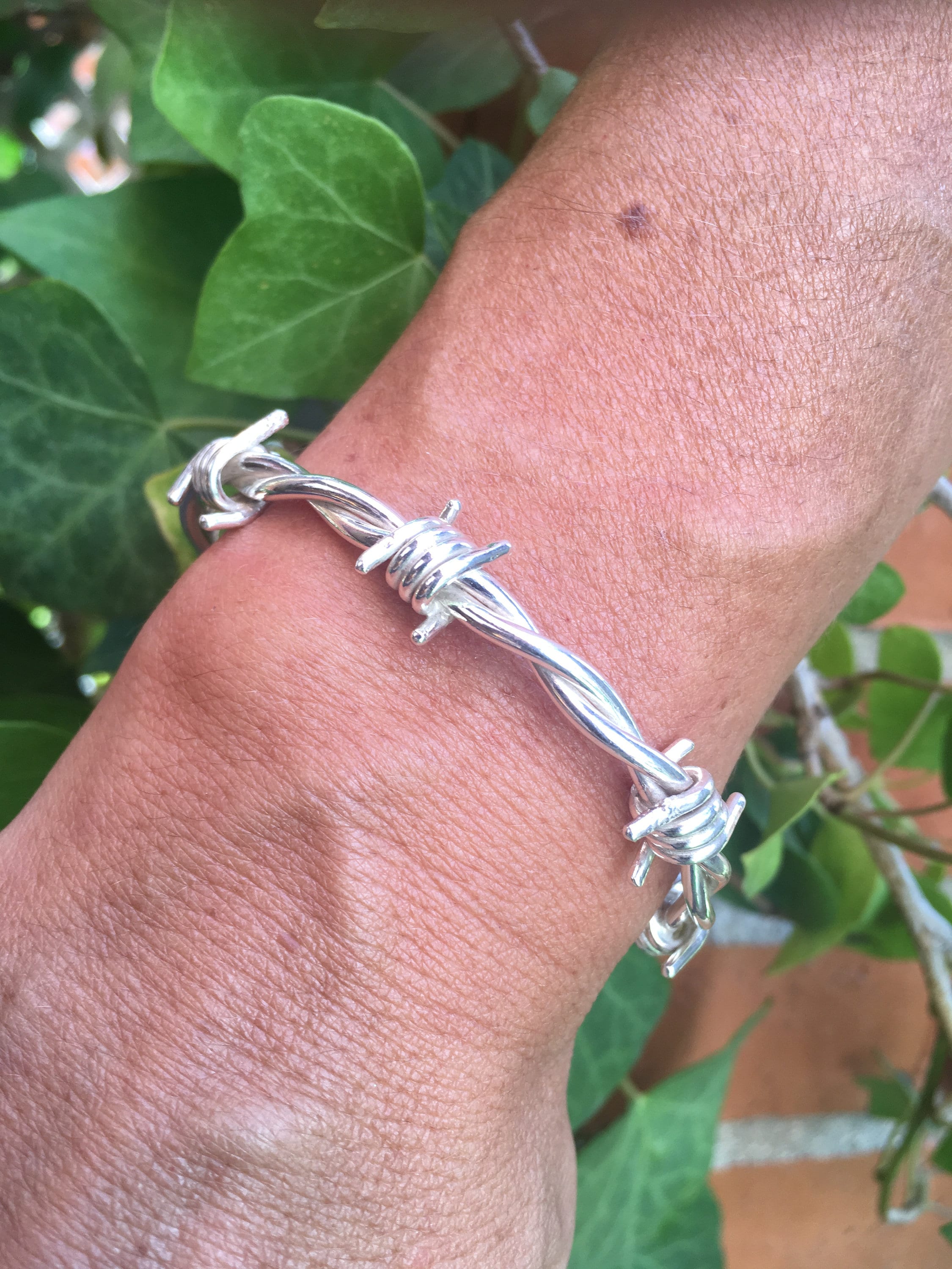 Barb Wire Bracelet - Sterling Silver. Totally Unique