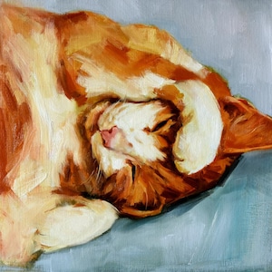 Custom Pet Portrait  Oil Custom Cat Portrait  Custom Dog Portrait Animal Painting Oil Painting Perfect Gift