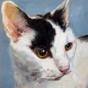 Custom Pet Portrait  Oil Custom Cat Portrait  Custom Dog Portrait Animal Painting Oil Painting Perfect Gift