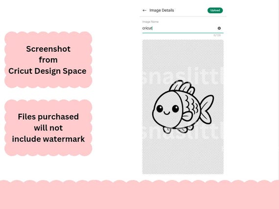 Fish SVG, Fish Outline, cut file for Cricut, Fish PNG, Sea Animal clipart, Fish JPG, Baby shower, Kids engraving laser