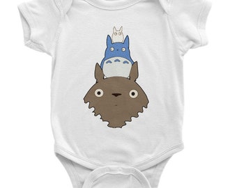 Totoro bodysuit, totoro onesie, anime baby gift