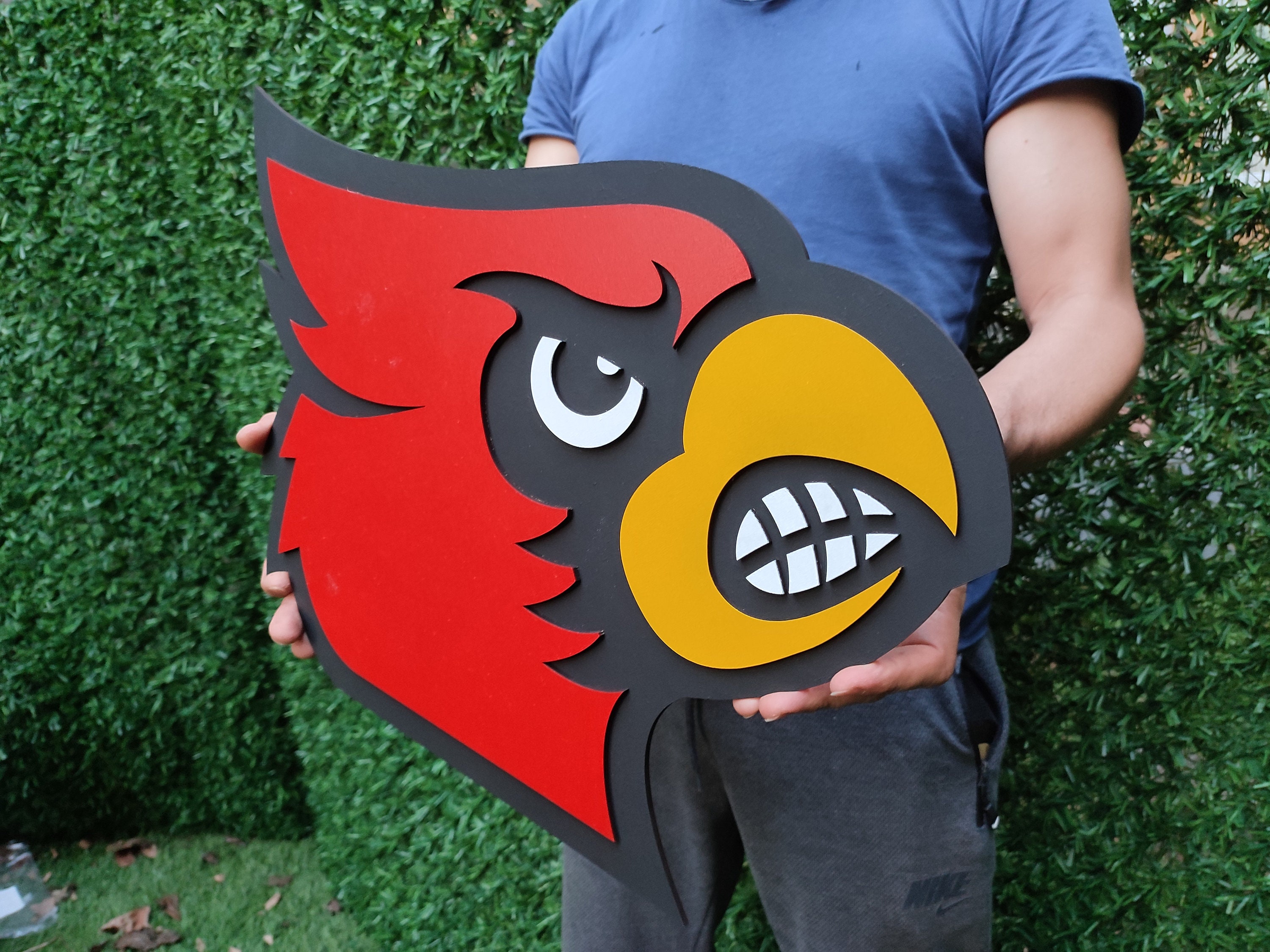 3D Louisville Cardinals Men's Basketball Team Logo. Wall Art Louisville ...