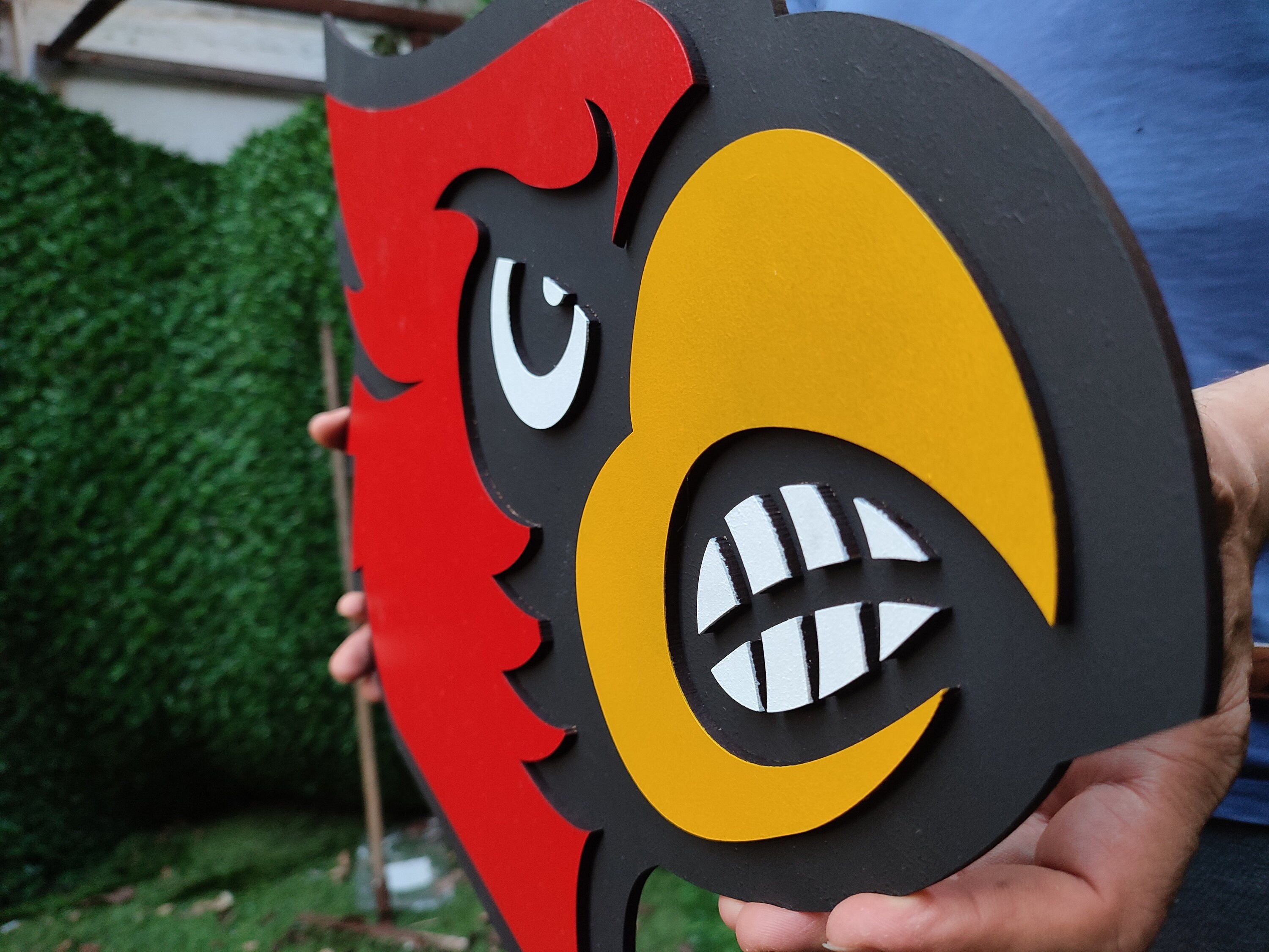 3D Louisville Cardinals Men's Basketball Team Logo. Wall Art Louisville ...
