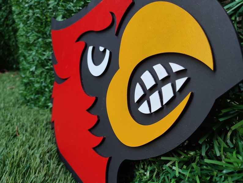 3D Louisville Cardinals Men's Basketball Team Logo. Wall Art Louisville ...