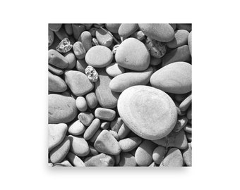 Poster di pietre da spiaggia / Arte murale costiera