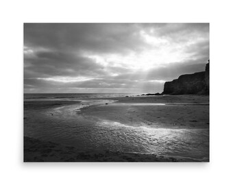 Poster con paesaggio marino di Rocky Bay, arte murale costiera