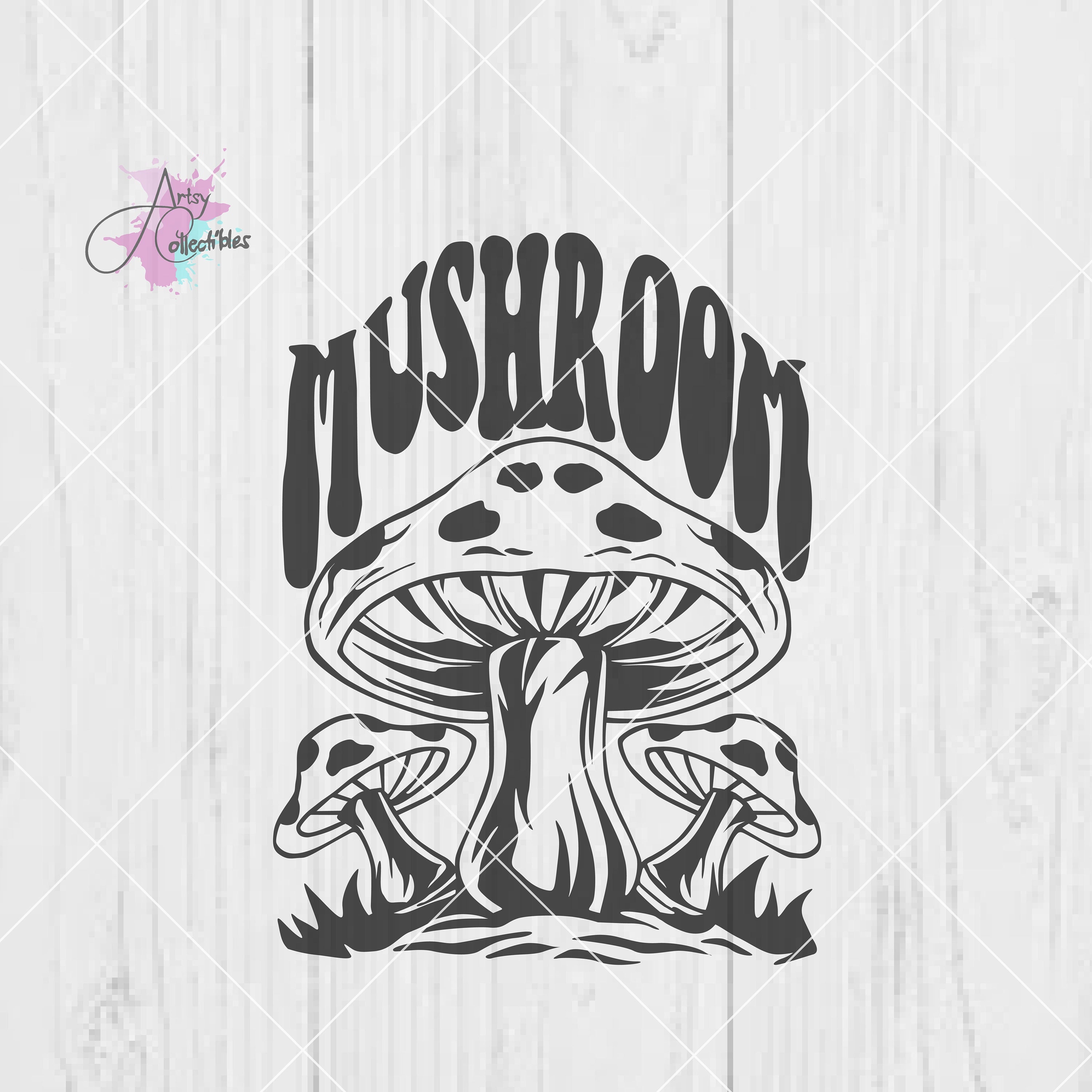 Mushroom Silhouette Mushroom Svg Mushroom Cut File - Etsy