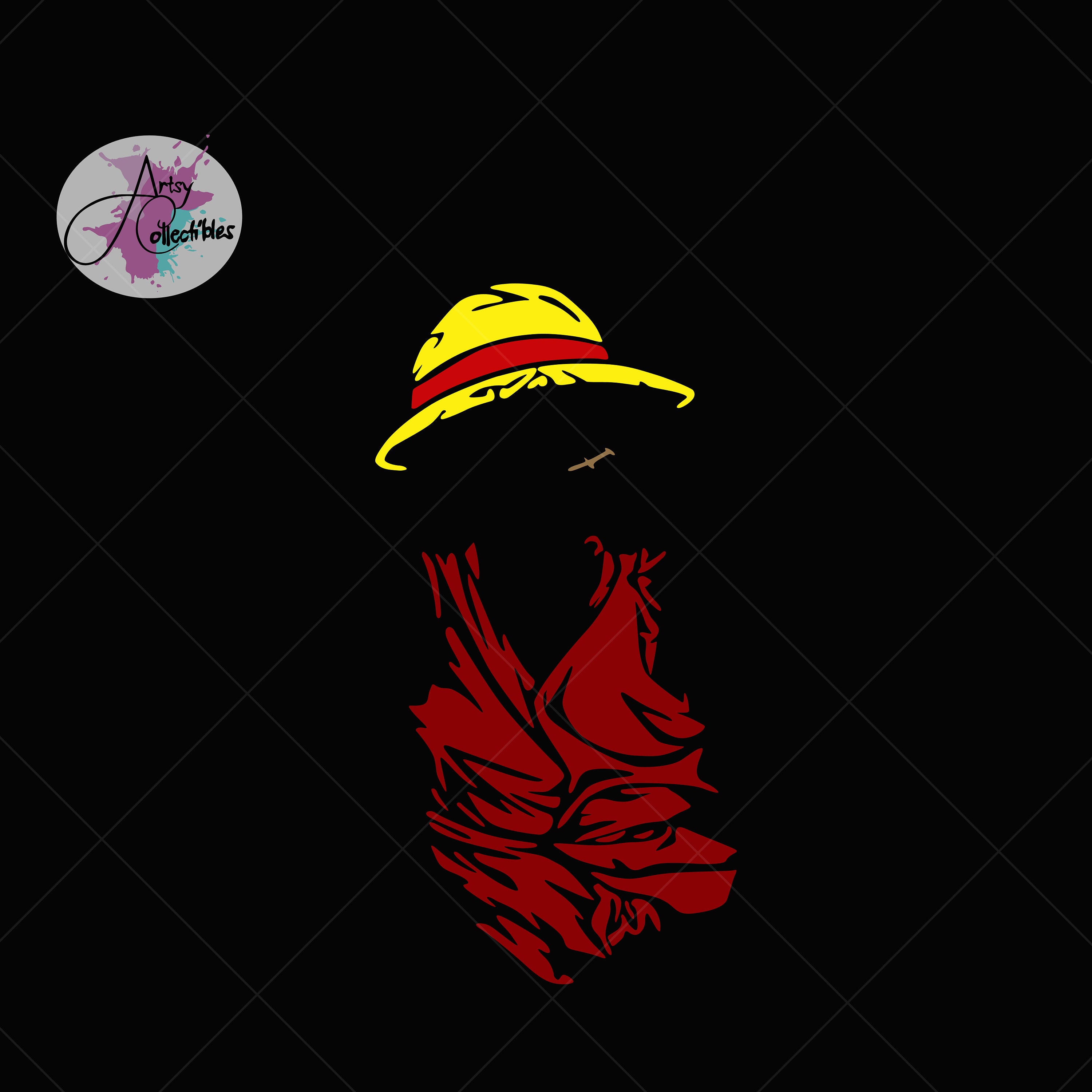 StrawHat Flag and Mask and more to decorate your room , buy and join the  Straw Hat crew Sticker for Sale by PalmMurrdg