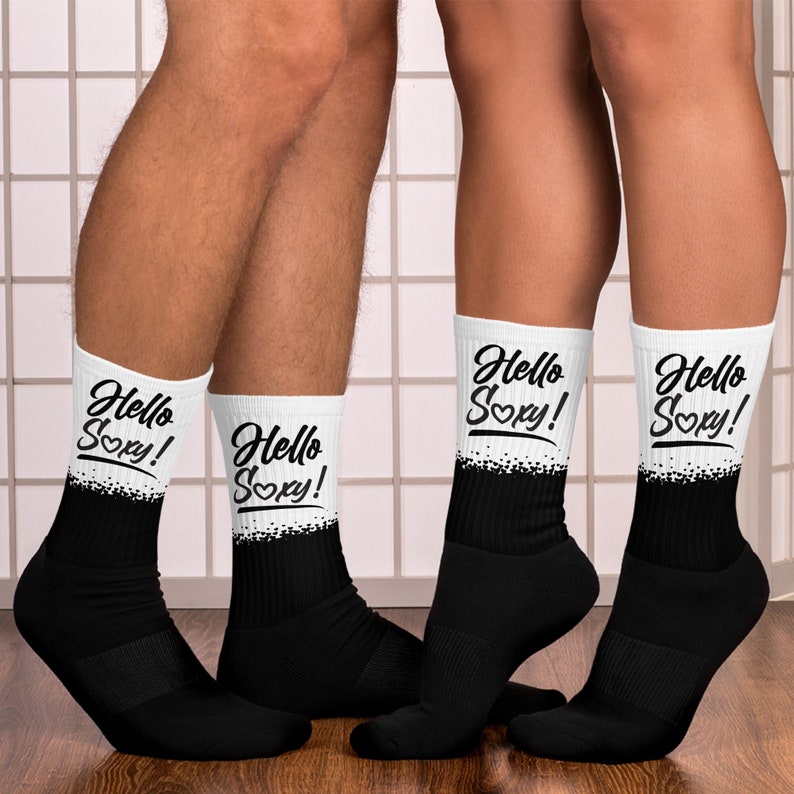 Hello Soxy Socks Valentines Anniversary Birthday Couples Gift Idea image 1