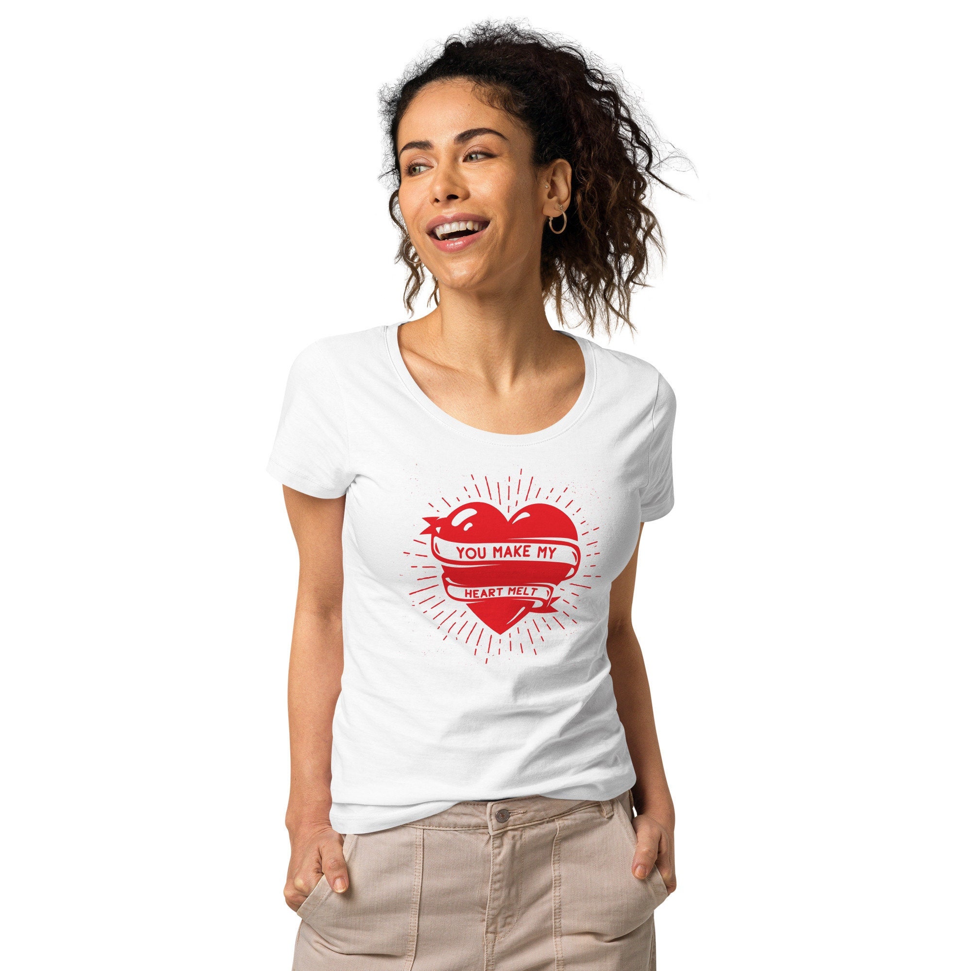 Heart Melt Valentines T-shirt Positive Top Shirt Slogan - Etsy Canada