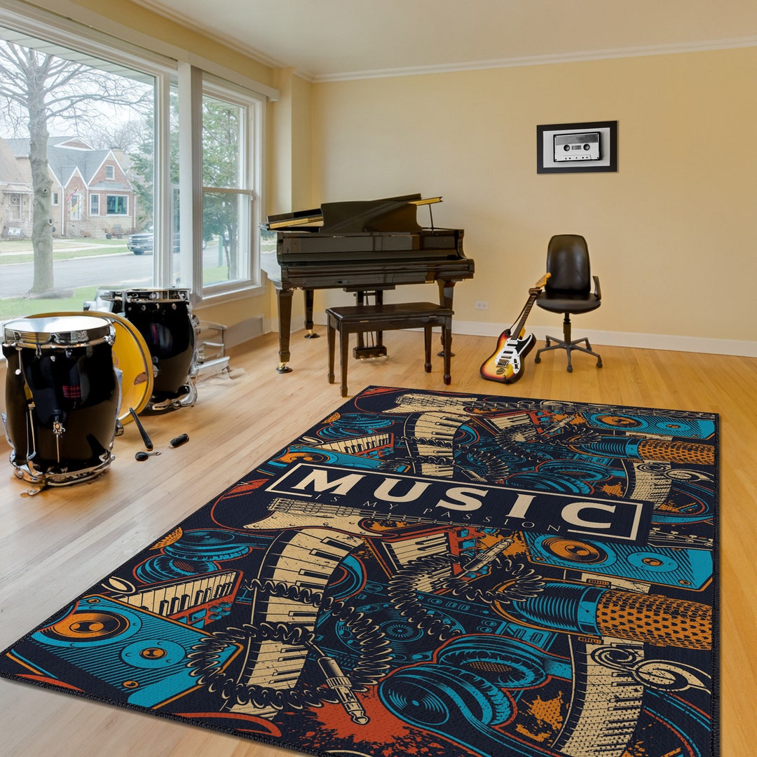 Modern Art Colorful Home Decor for Music Lovers, Pop Art Music Room ...