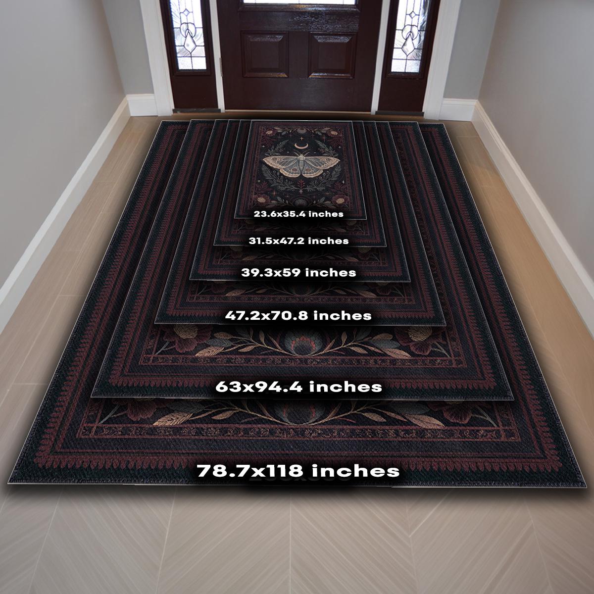 Celestial Moth Rug: Witchy Gothic Home Decor - Etsy
