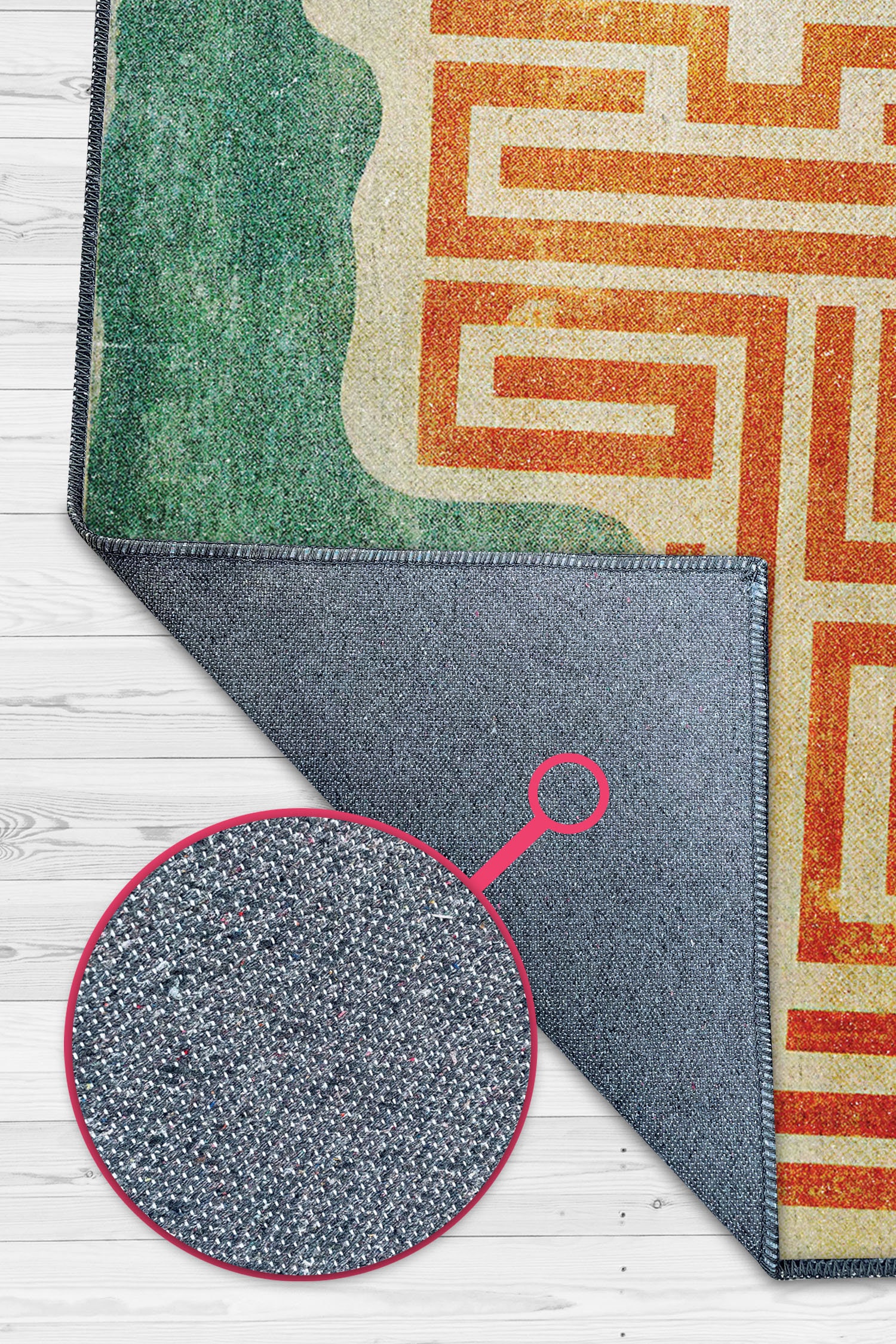 Vintage Look Modern Brain and Maze Colorful Rug, Abstract Contemporary ...