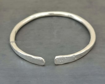 925 sterlingzilveren armband: zware stapelbare manchet