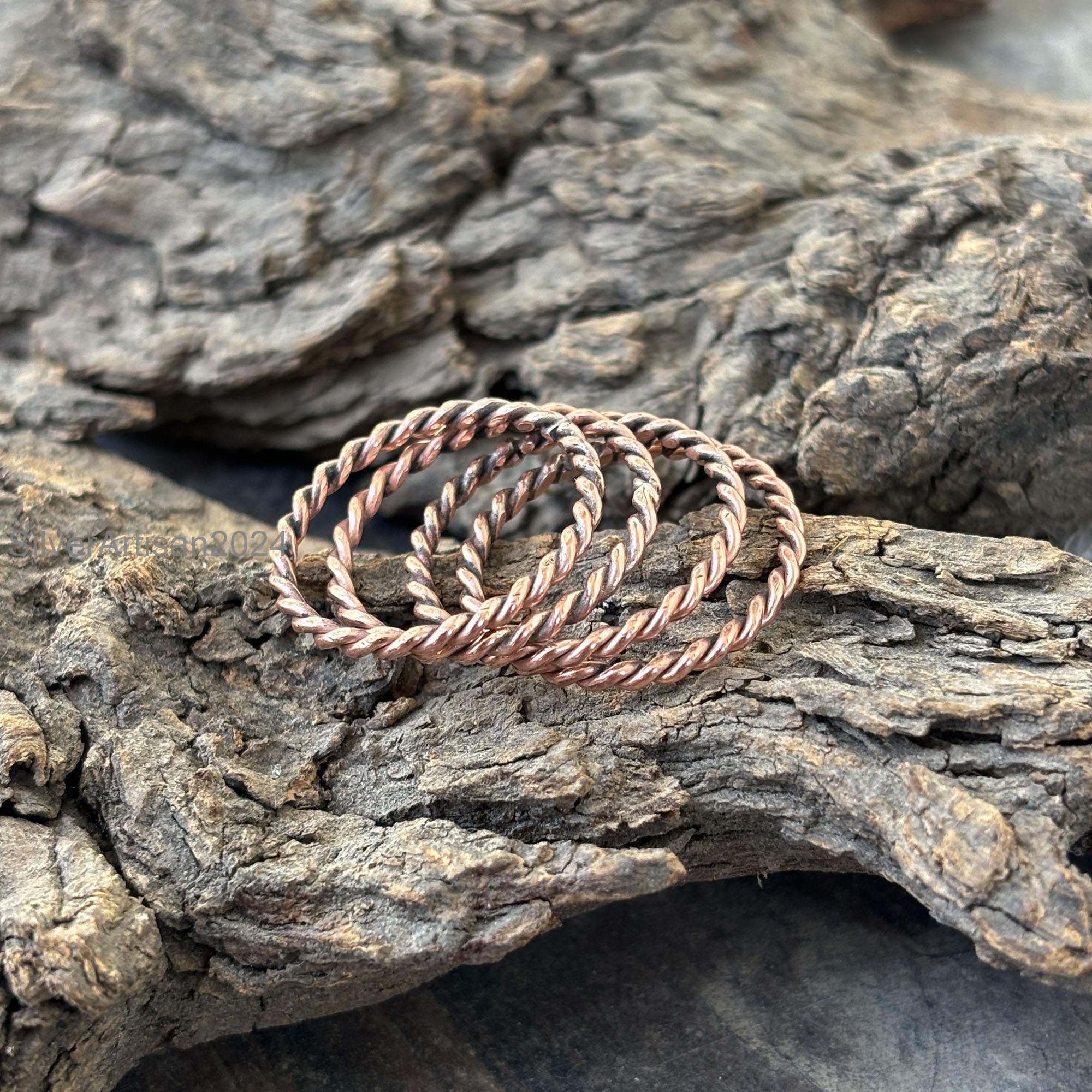 Tensor Rings Copper Handmade Copper Tensor Ring: Hammered Band, Arthritis Jewelry - Etsy