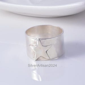 Handgjord stjärnring i sterlingsilver - Boho-armband
