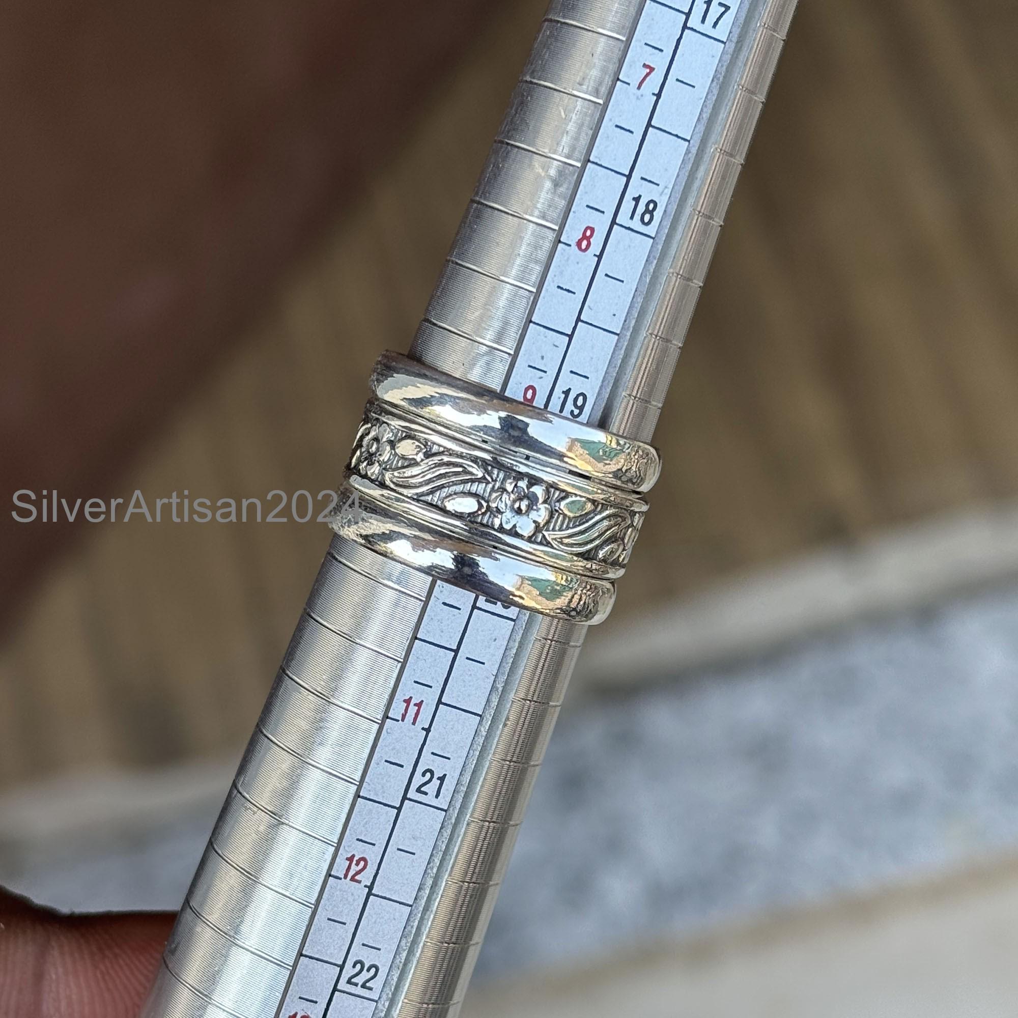 Sterling Silver Ring Set: Handmade Boho Stacking Midi Rings - Etsy