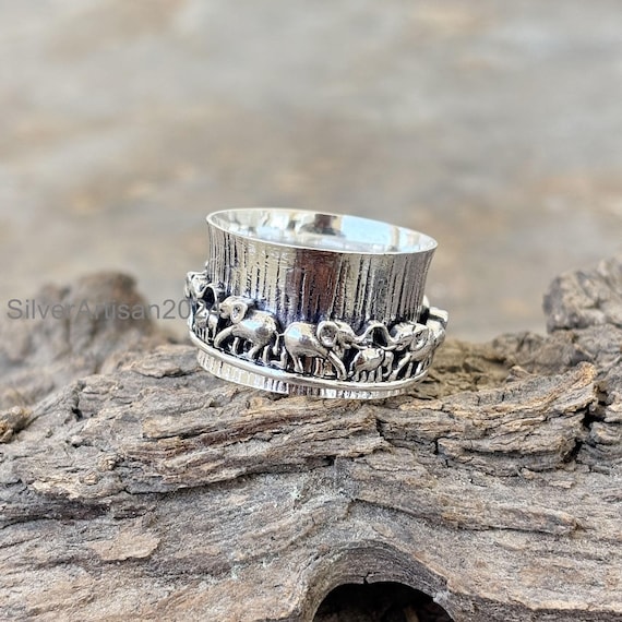 Ring 925 Elephant Spinner Ring Buy Elephant Spinner Ring, Thumb