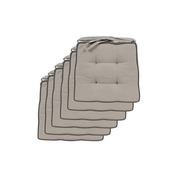 Cuscini Per Sedie Antimacchia 44x42 - Modello Dubai Made In Italy spessore 7 cm - Prodotto artigianale - Padded Chair Pillows