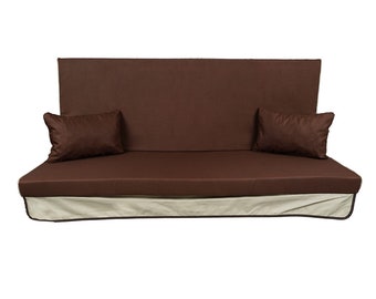 Zanzibar Garden Swing Cushion - 160x116x8 cm - Single cushion with removable cover made in Italy