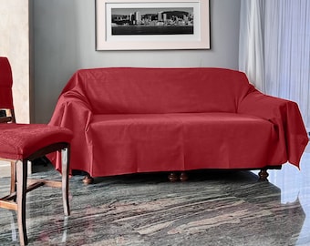 Multipurpose Furnishing Cover - Grand Foulard Bed and Sofa Covers, Artisan made in Italy - Lightweight Cotton Bedspread