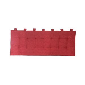 Handcrafted Bed Headboard Cushion Made in Italy - Padded and Quilted for Single and Double Beds - Cotton and Polyester