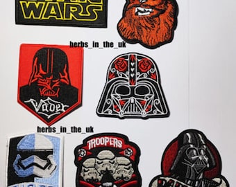 Parches de Star Wars con el logotipo transferible para planchar y coser