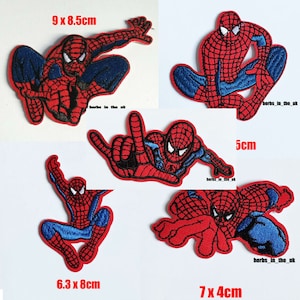 Simplicity Marvel Spiderman Head Iron-On Applique Embroidered Patch, Red, 1 Each, Size: One size, Multicolor